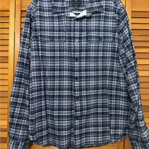 Men's Blue Plaid Shirt